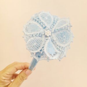 Tiara Flor renascença bordada