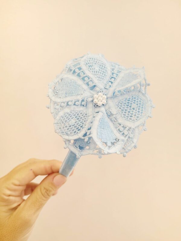 Tiara Flor renascença bordada