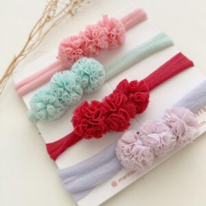 Faixa pompom de malha