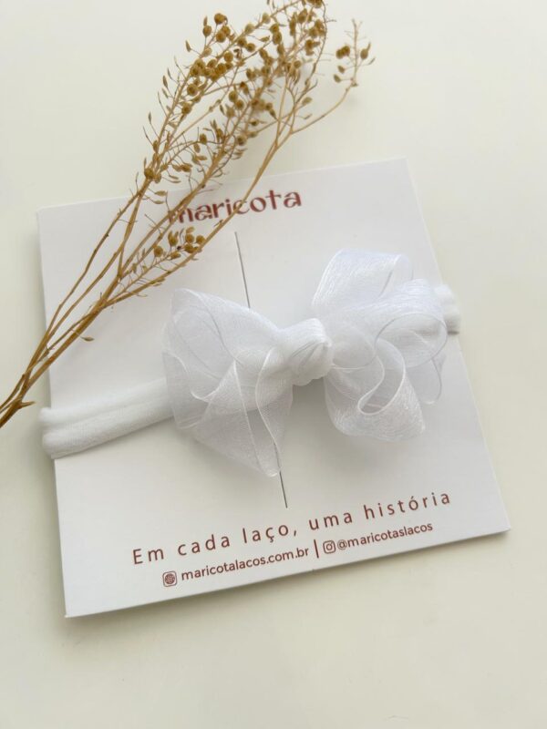 Faixa Sarah organza tamanho pequeno - Imagem 3