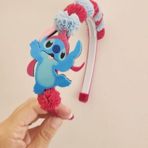 Tiara aplique luxo Stitch