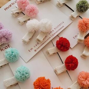 Par pompom aplique