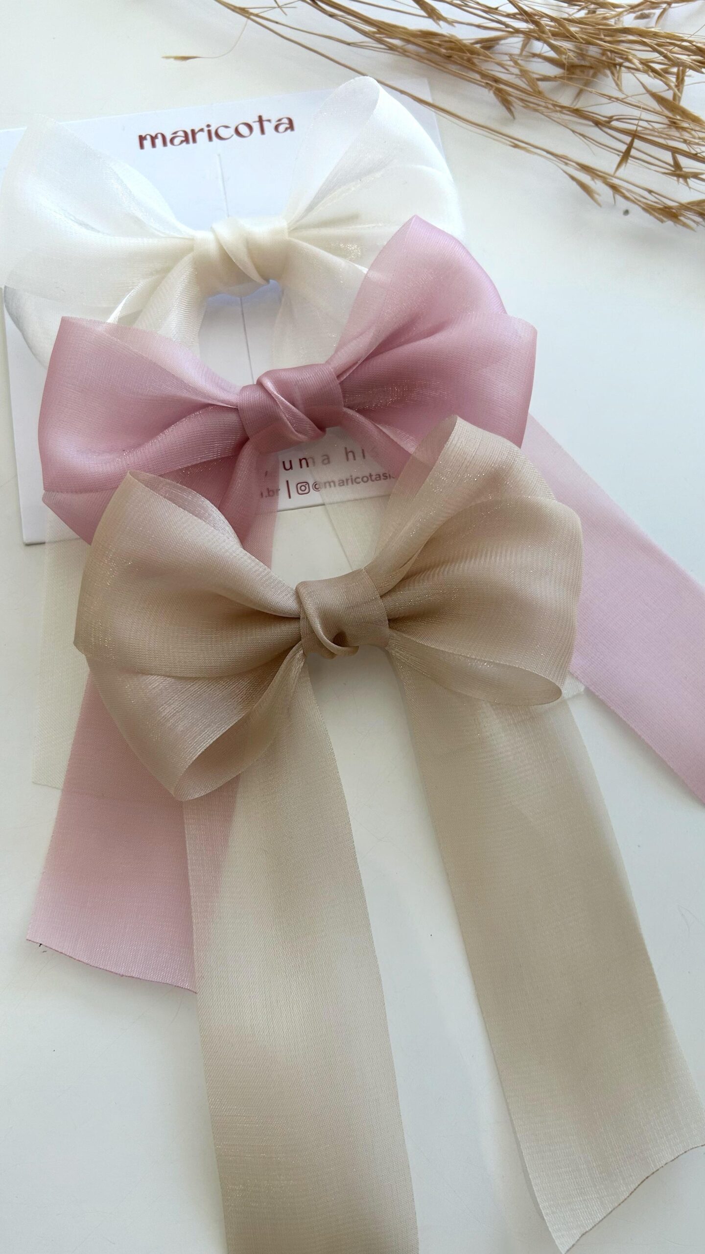 Laço Rosane organza tamanho M
