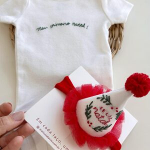 Body " Meu Primeiro Natal"