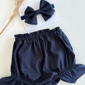 Conjunto Bloomer e laço