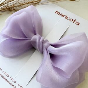 Laço Celina organza luxo tamanho médio